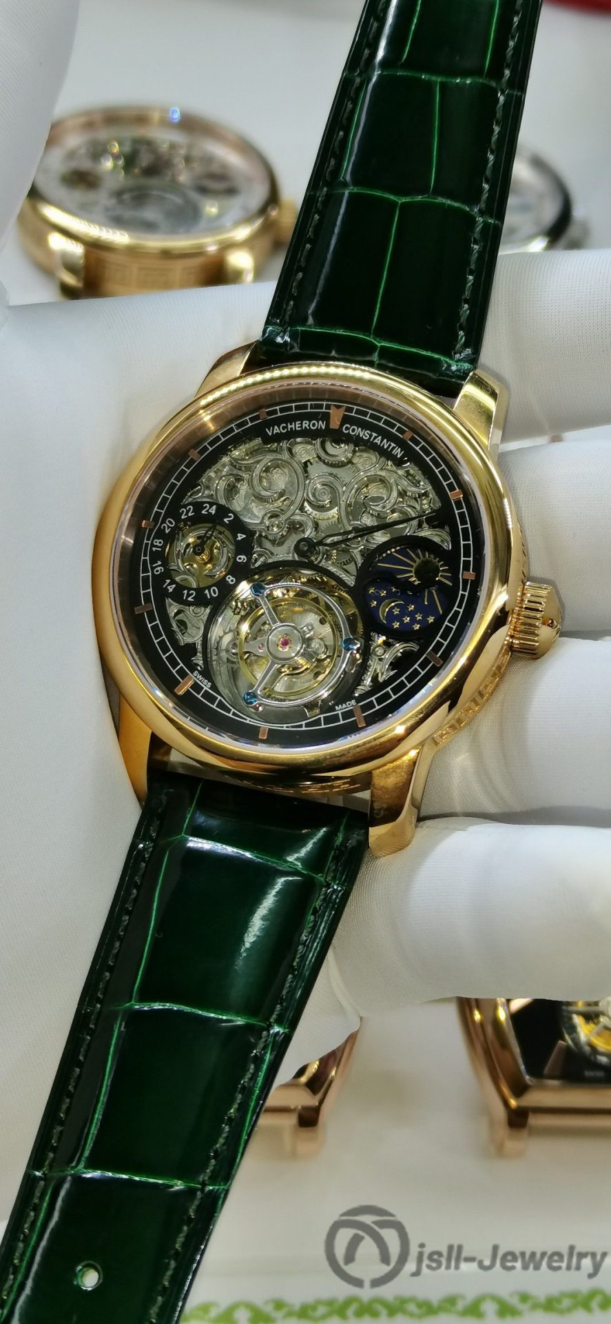 Jsll-Jewelry | Different time zone Tourbillon Watch (gold plated)