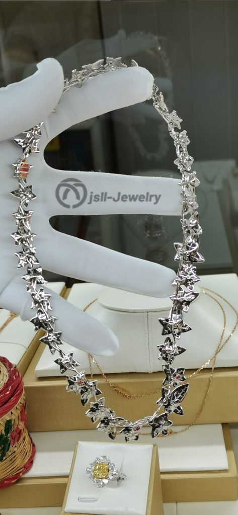 Jsll-Jewelry | 18K white gold necklace Full of Star Diamond Deluxe Edition