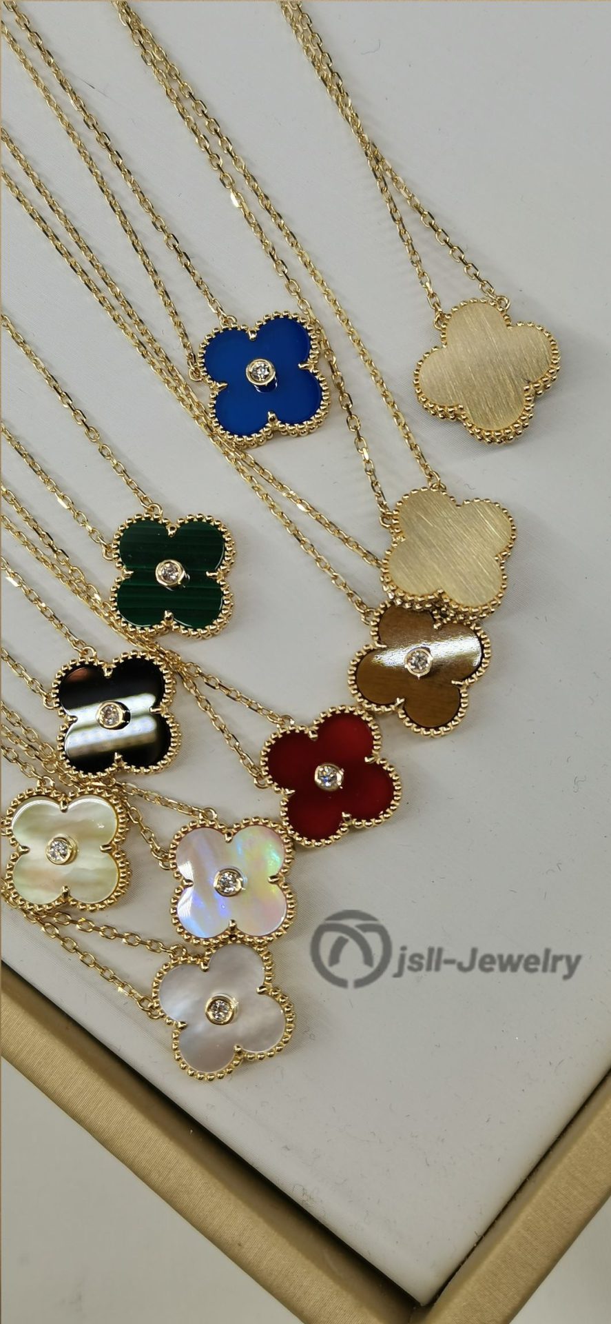 Jsll-Jewelry | 18K gold Edition lucky four-leaf clover necklace