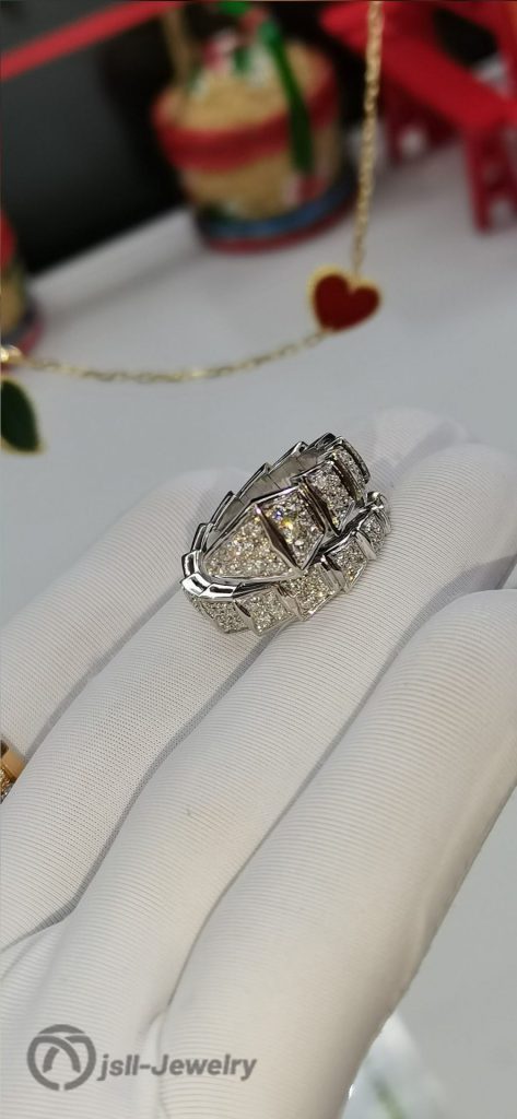 Jsll-Jewelry | 18K white gold ring with diamonds