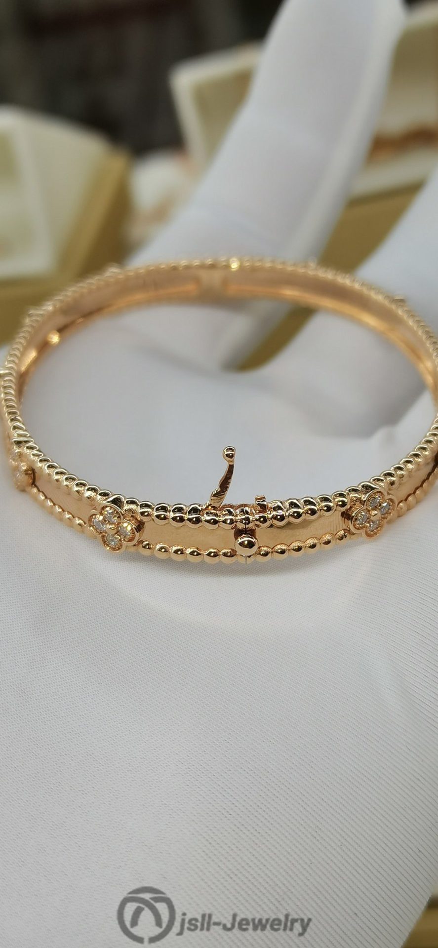 Jsll-Jewelry | 18-karat rose gold bracelet with all flowers and stars