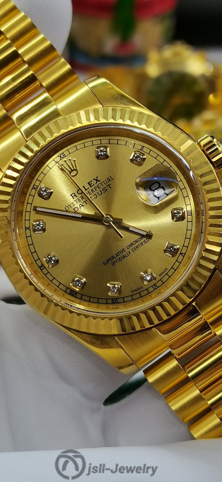 Jsll-Jewelry | Classic masterpiece, Swiss New Machine watch (gold plated)