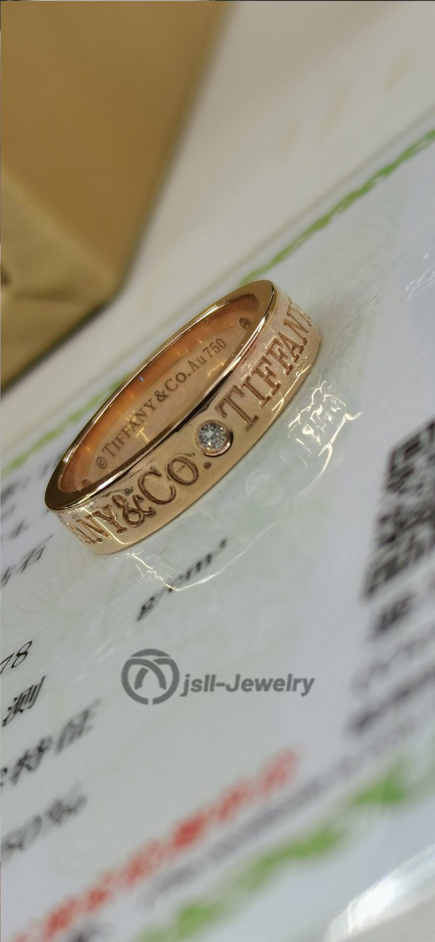 Jsll-Jewelry | 18K rose gold Classic LOGO diamond ring