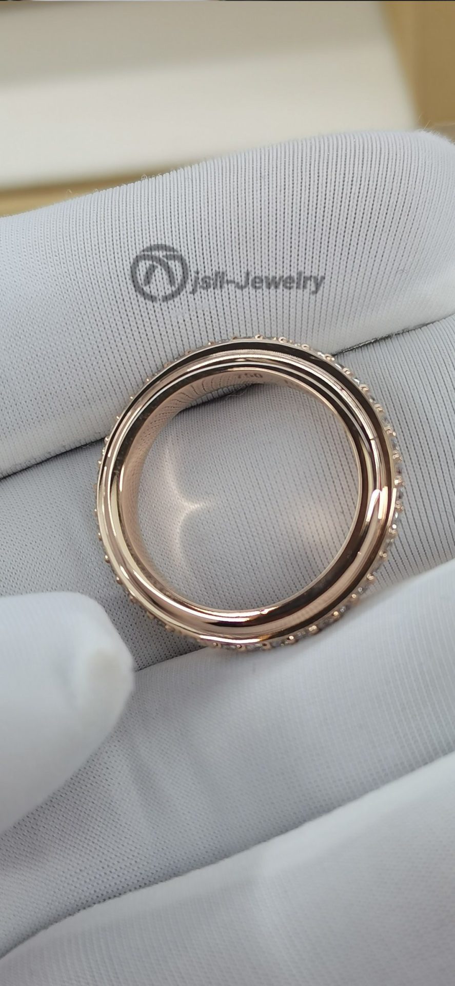 Jsll-Jewelry | 18K rose gold set with diamond ring