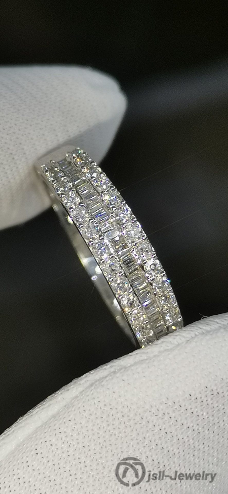 Jsll-Jewelry | 18K diamond ring in white gold