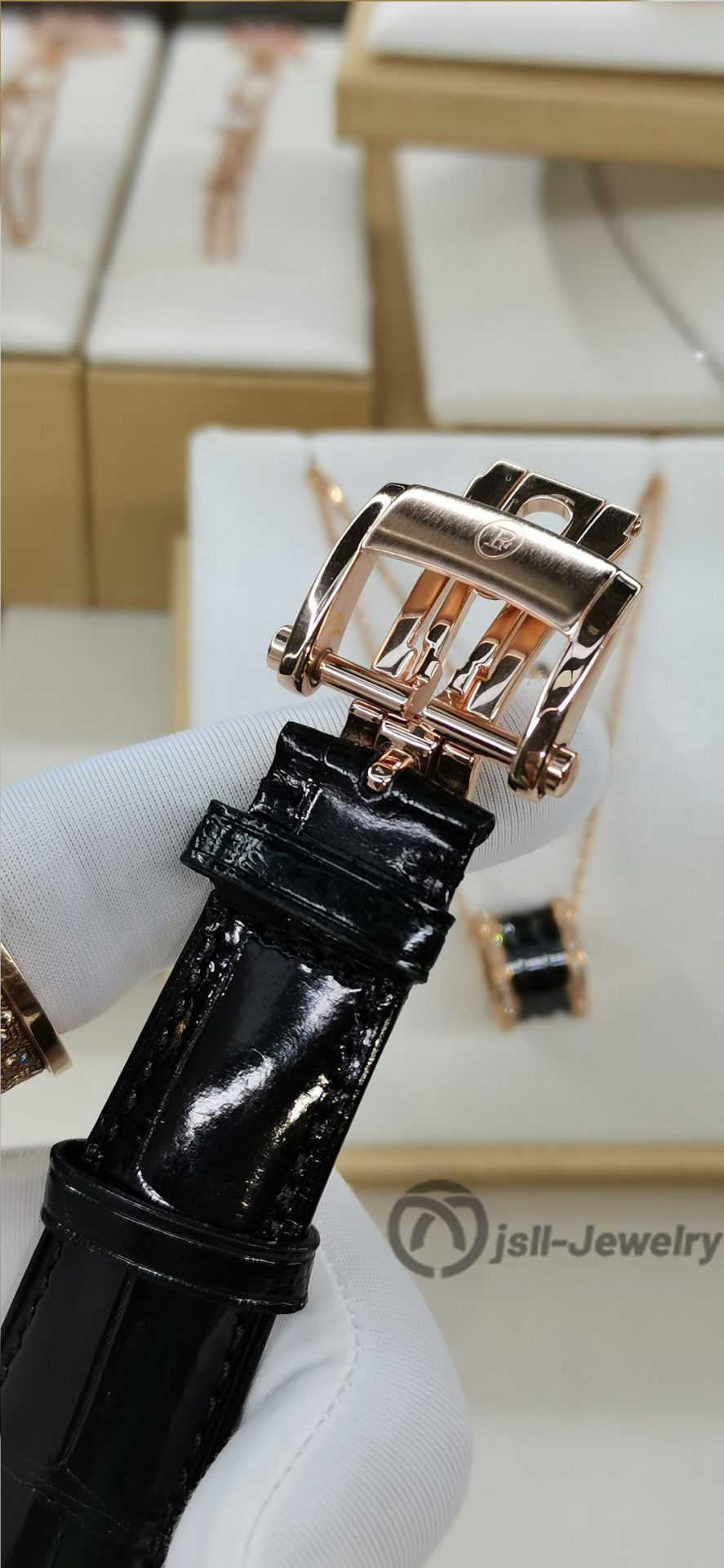 Jsll-Jewelry | Square tourbillon watch (gold plated)