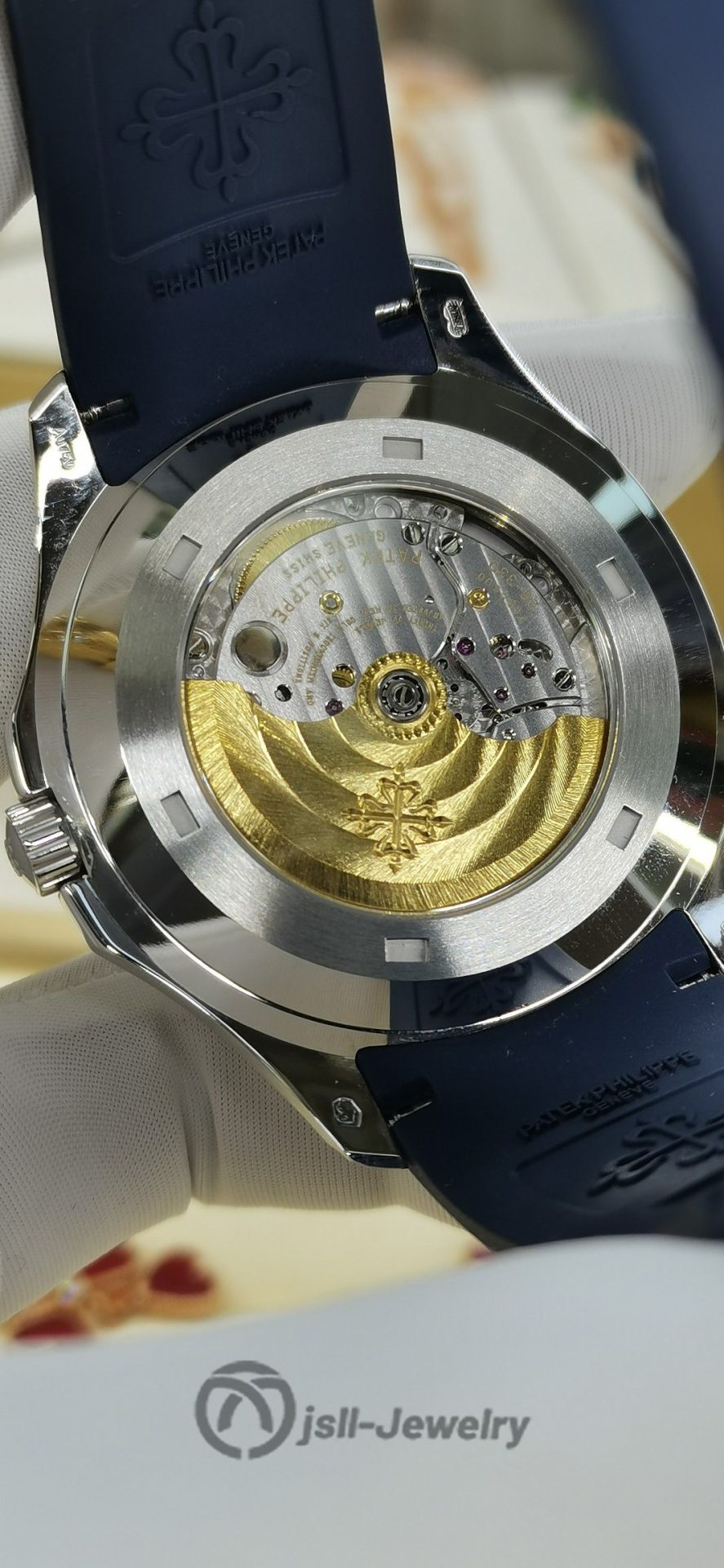 Jsll-Jewelry | Blue Face Grenade Automatic Mechanical Watch (Gold plated)