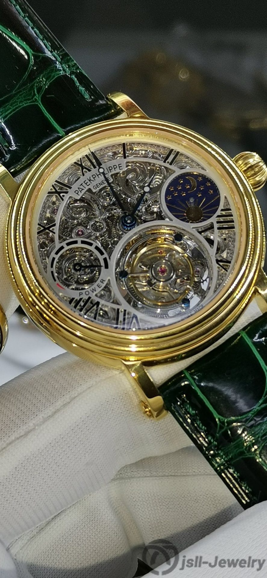 Jsll-Jewelry | Swiss EQ power Tourbillon Watch (Gold plated)