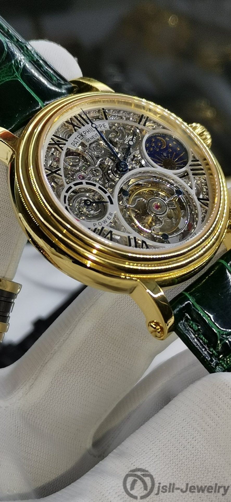 Jsll-Jewelry | Swiss EQ power Tourbillon Watch (Gold plated)