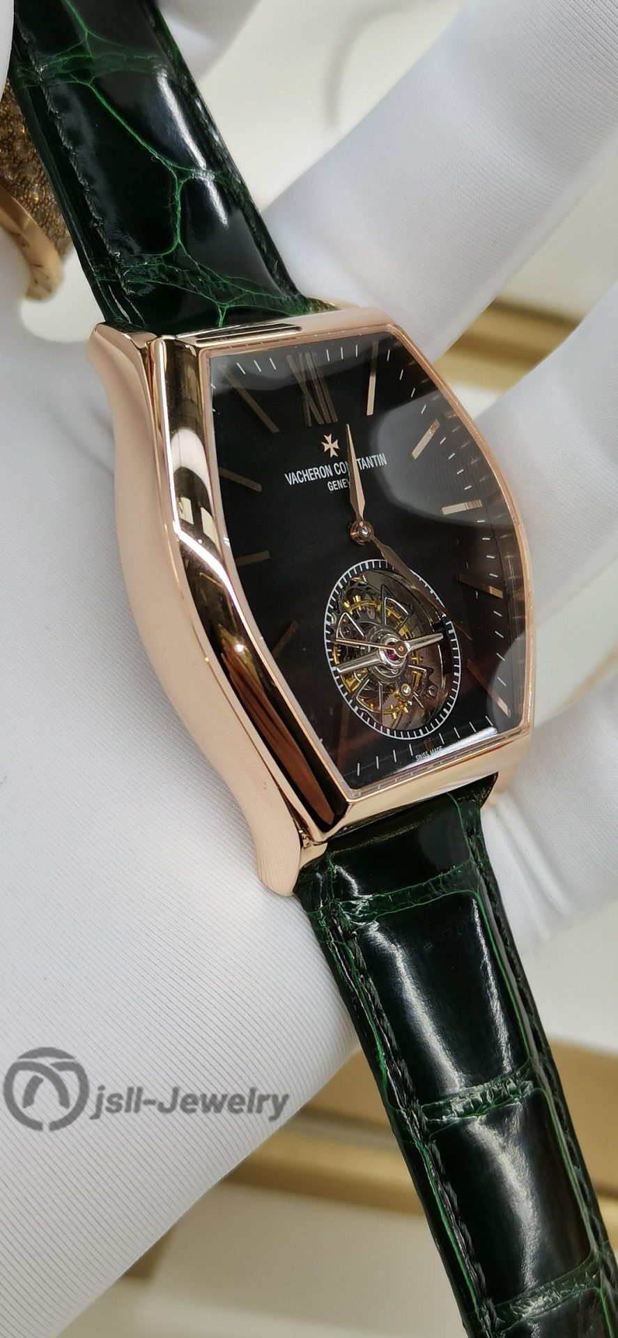 Jsll-Jewelry | Maltese Hex, Manual Tourbillon Watch (Gold plated)