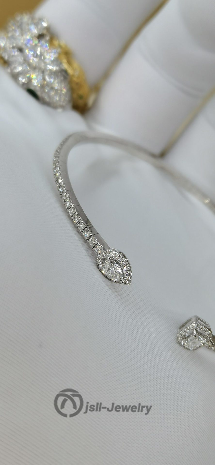 Jsll-Jewelry | 18K white gold with diamond bracelet