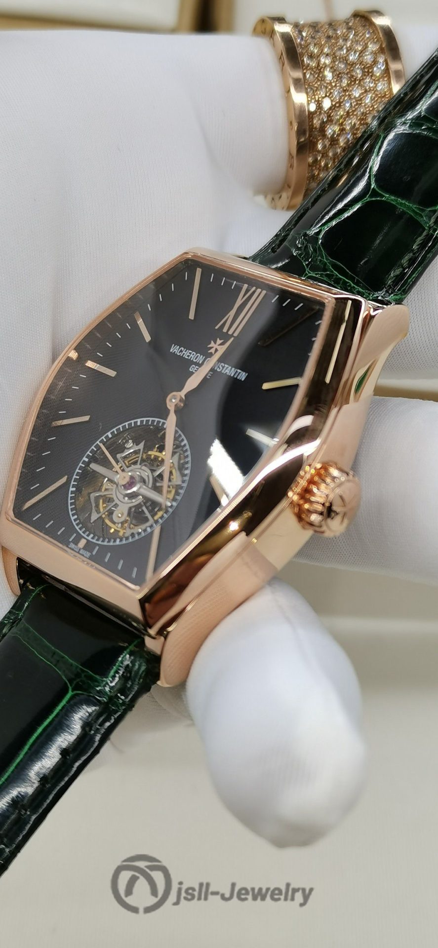 Jsll-Jewelry | Maltese Hex, Manual Tourbillon Watch (Gold plated)