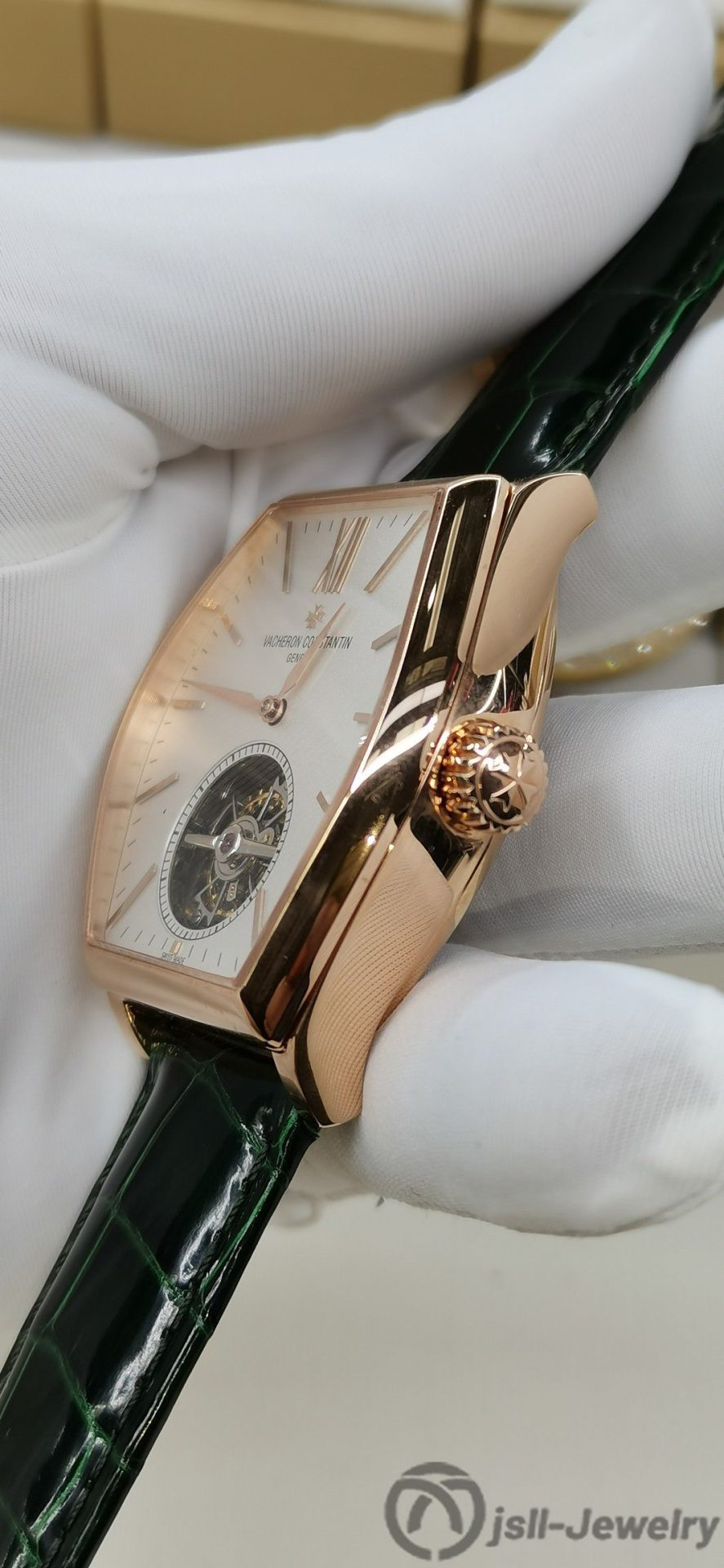 Jsll-Jewelry | Malta Hex Manual Tourbillon Watch (Gold plated)