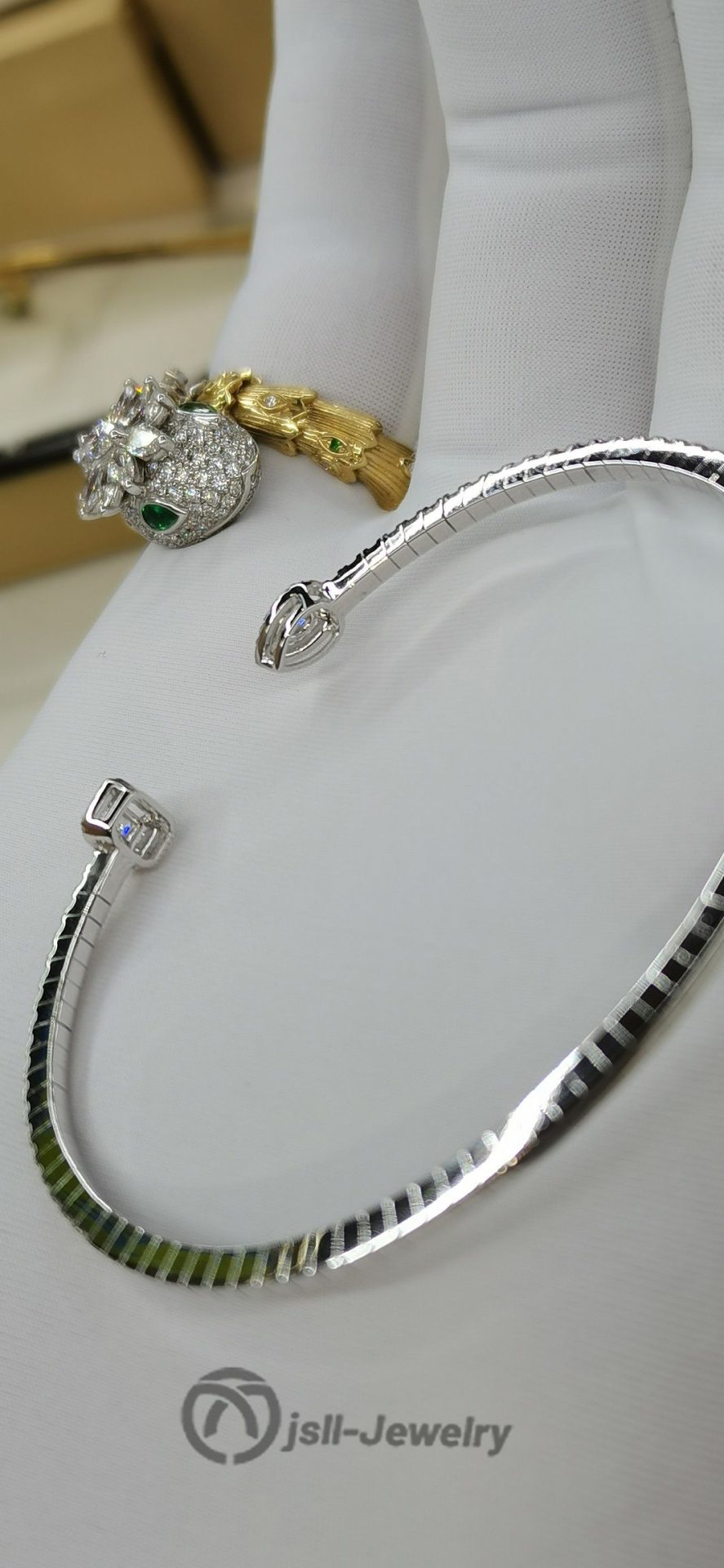 Jsll-Jewelry | 18K white gold with diamond bracelet