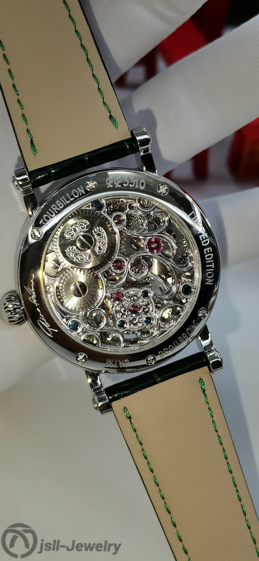 Jsll-Jewelry | Green Shirt True Tourbillon Platinum Watch (Gold plated)