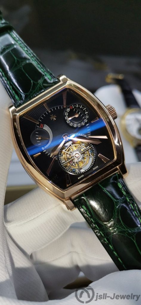 Jsll-Jewelry | Representative: Barrel calendar type, Manual Tourbillon rose gold Watch (gold plated)