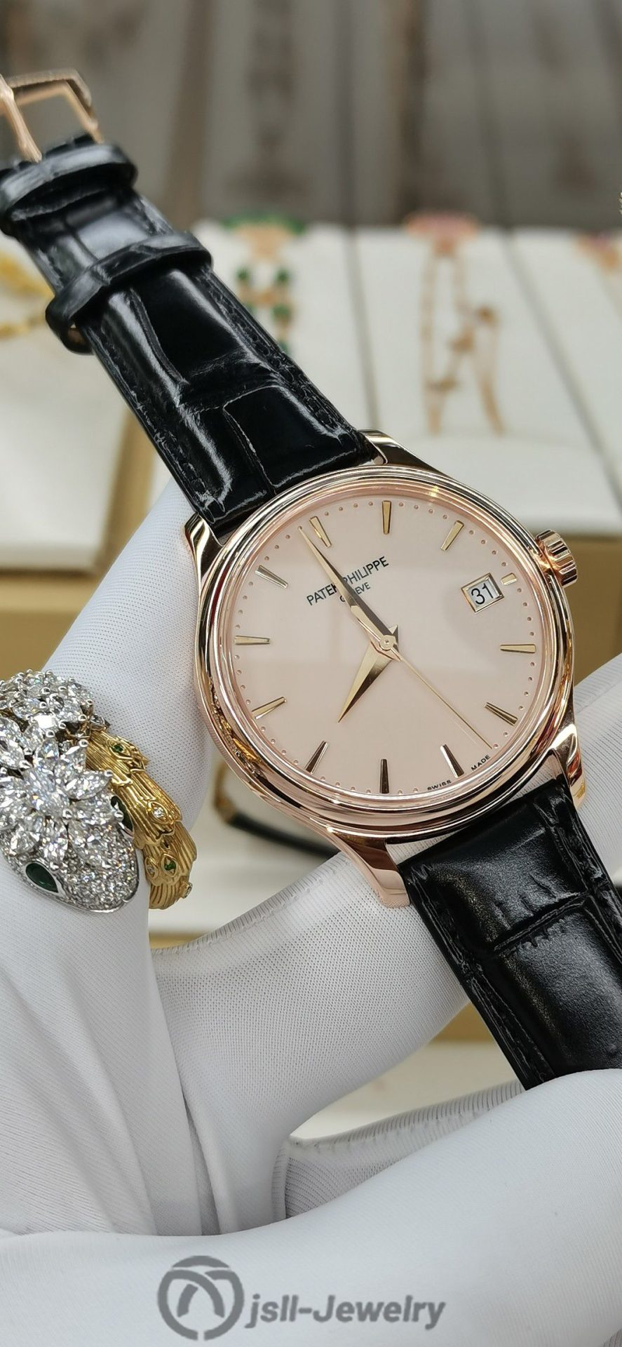 Jsll-Jewelry | 18K Rose Gold Classic Automatic Mechanical  Watch (Gold plated)