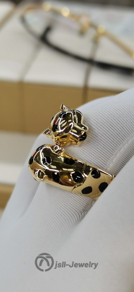 Jsll-Jewelry | 18K gold double leopard head big ring