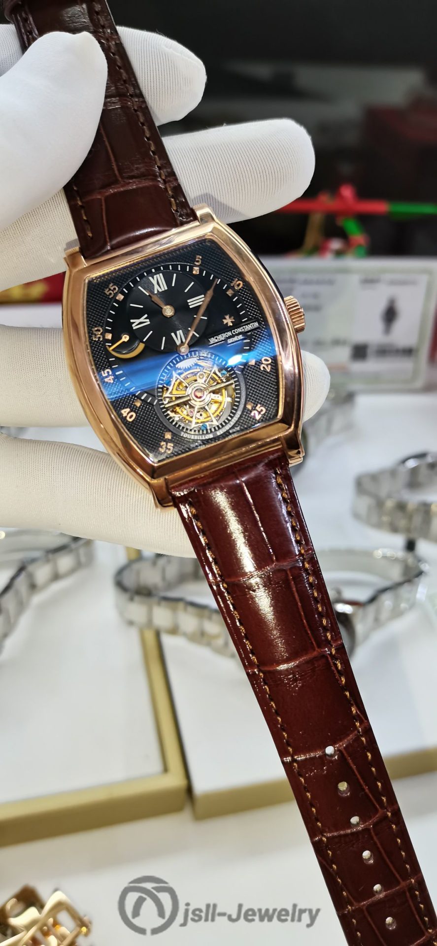 Jsll-Jewelry | Representative: Wine barrel, Malta 18K rose gold watch (gold plated)