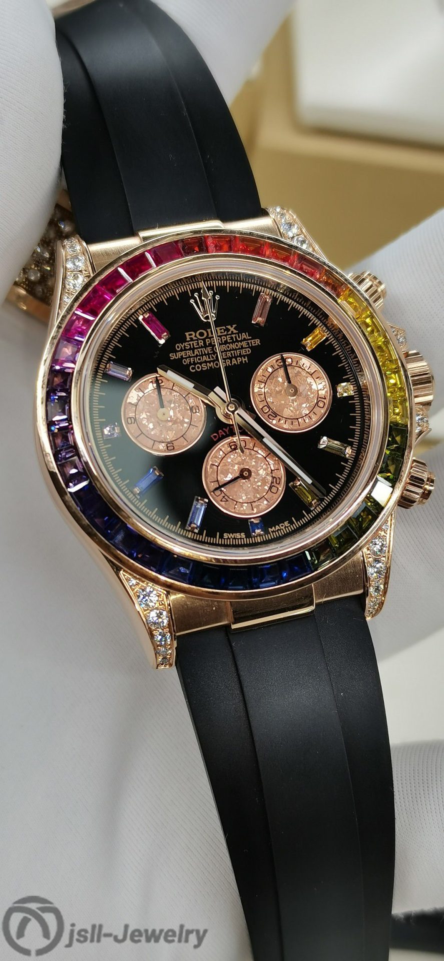 Jsll-Jewelry | Ditona Rainbow  Rose Gold Watch (Gold plated)