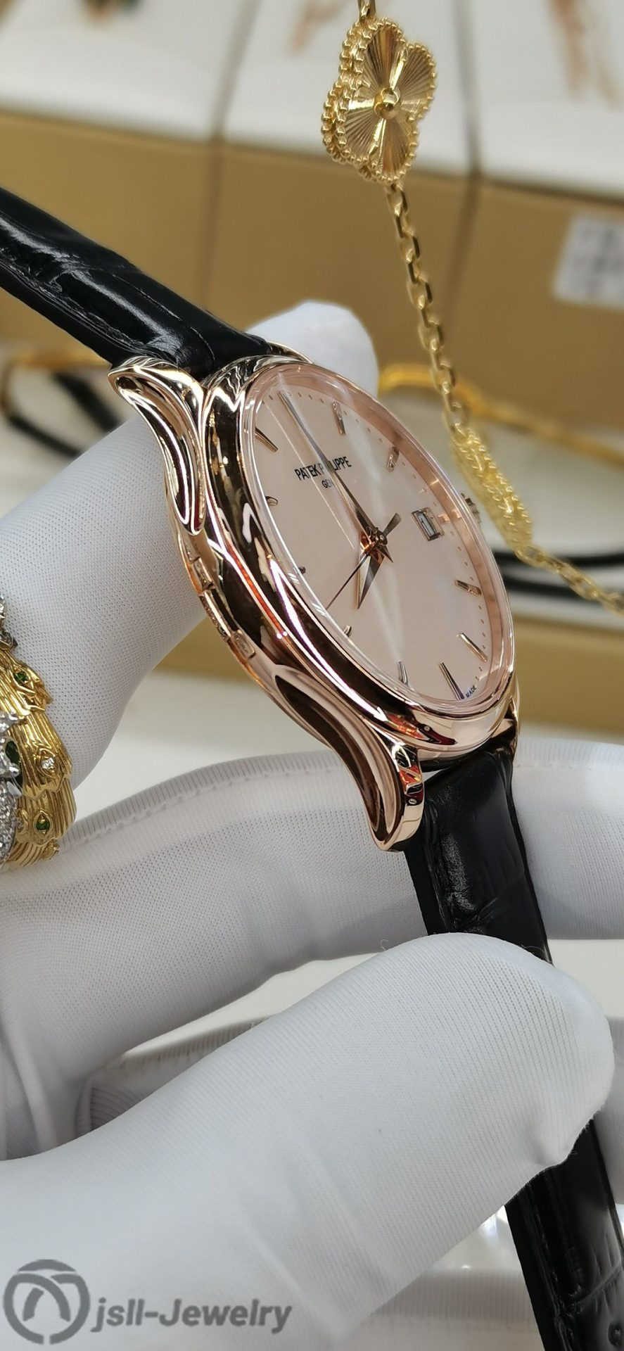 Jsll-Jewelry | 18K Rose Gold Classic Automatic Mechanical  Watch (Gold plated)