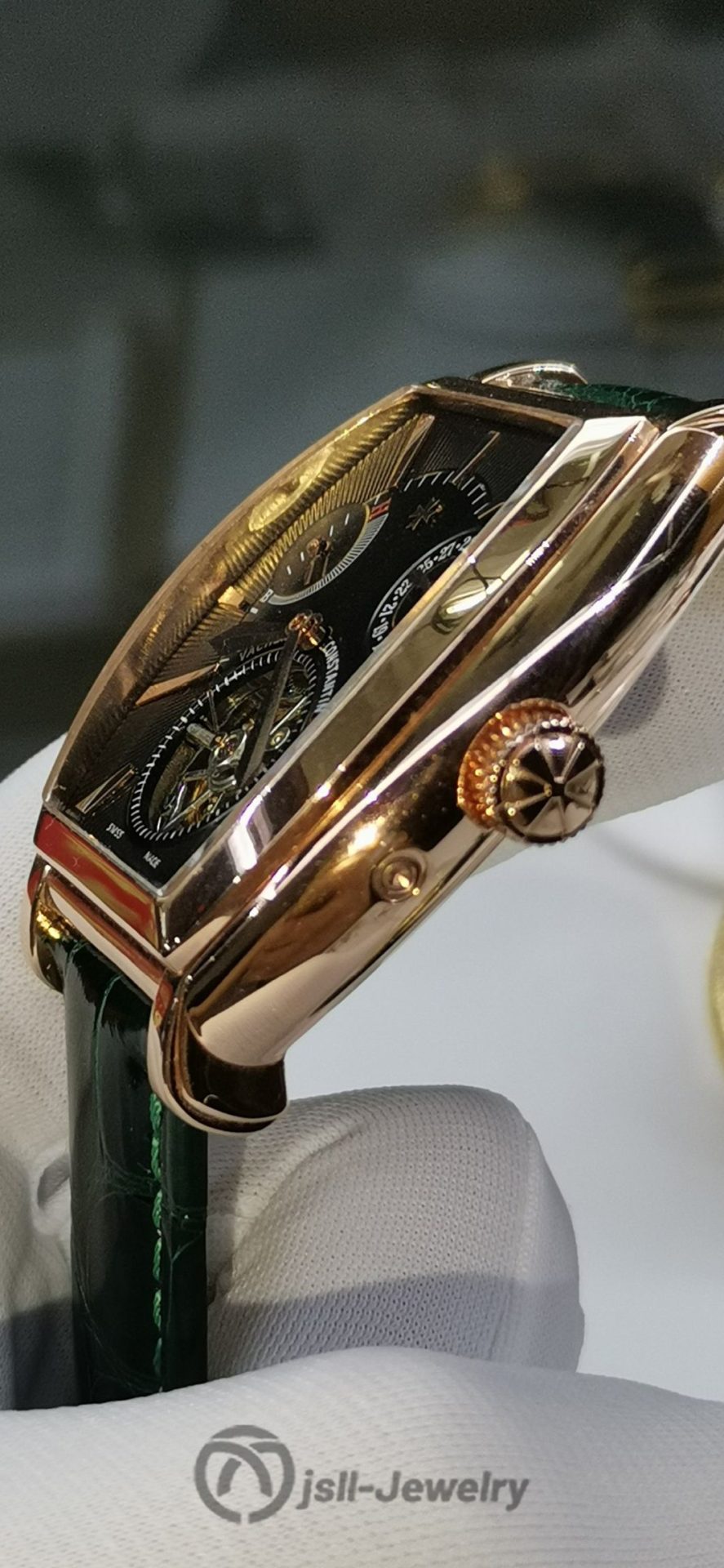 Jsll-Jewelry | Representative: Barrel calendar type, Manual Tourbillon rose gold Watch (gold plated)