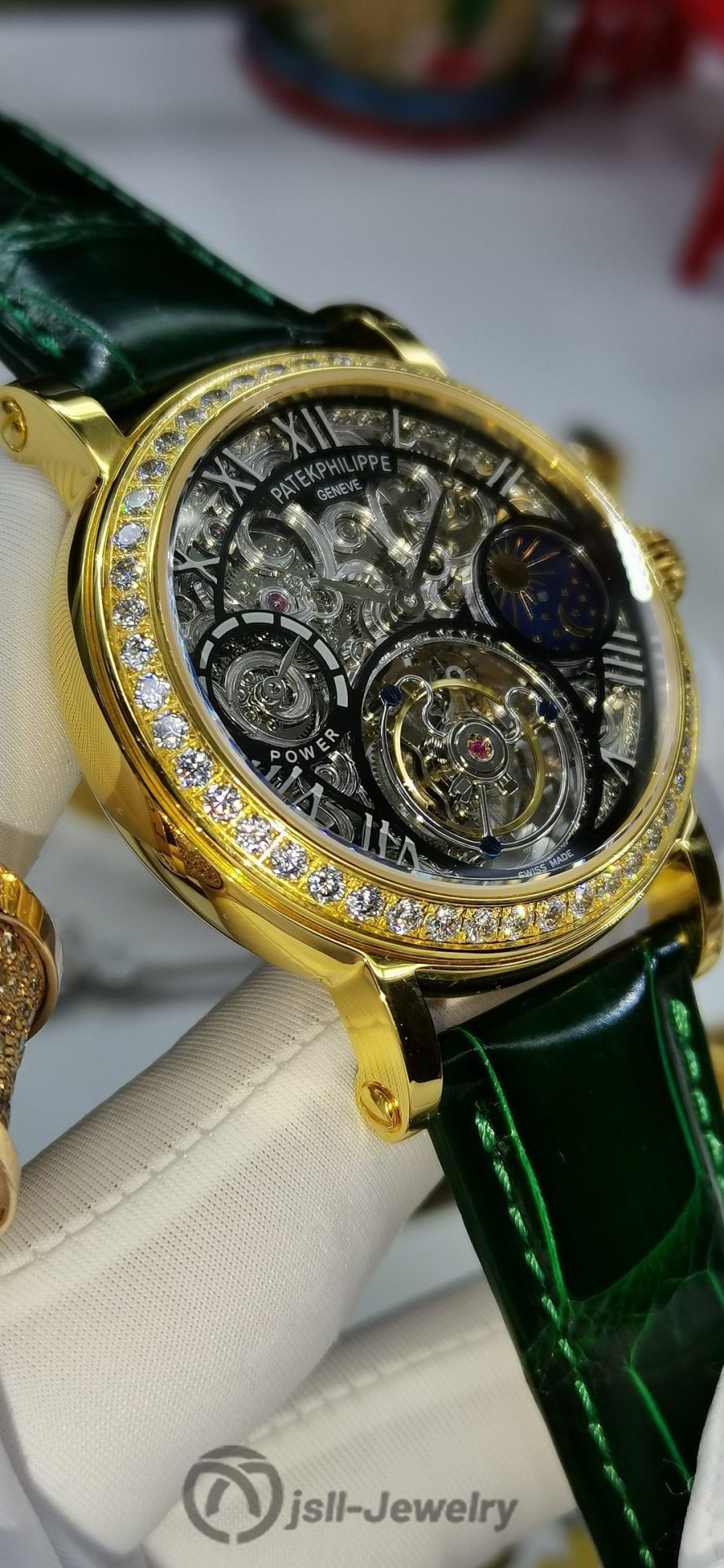 Jsll-Jewelry | Top carved, polishing process, Swiss gold watch (gold plated)