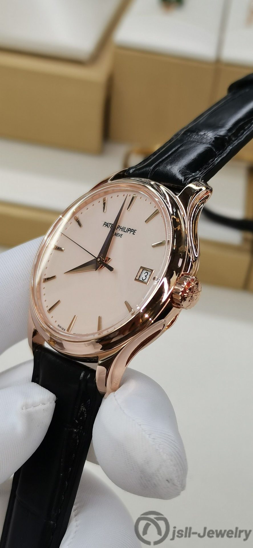 Jsll-Jewelry | 18K Rose Gold Classic Automatic Mechanical  Watch (Gold plated)