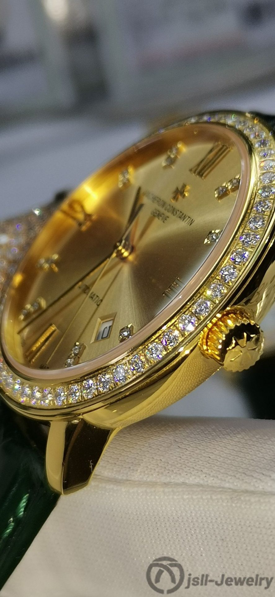 Jsll-Jewelry | Swiss New machine Double-sided sapphire mirror gold Watch (gold plated)