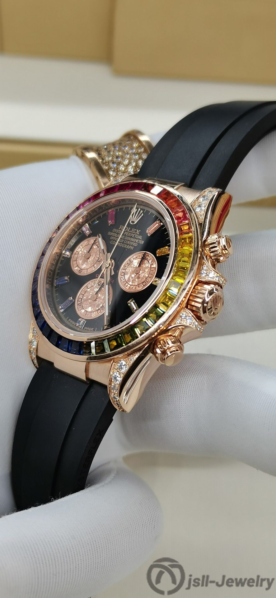 Jsll-Jewelry | Ditona Rainbow  Rose Gold Watch (Gold plated)