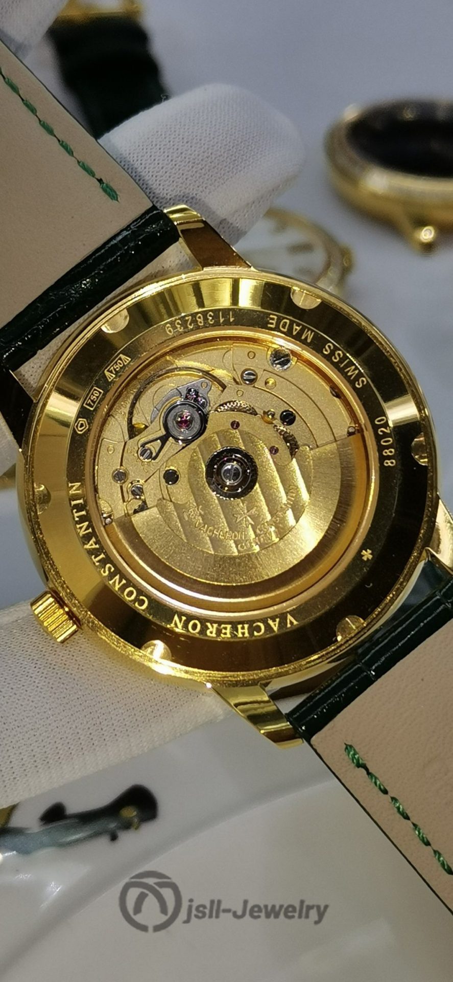 Jsll-Jewelry | Swiss New machine Double-sided sapphire mirror gold Watch (gold plated)