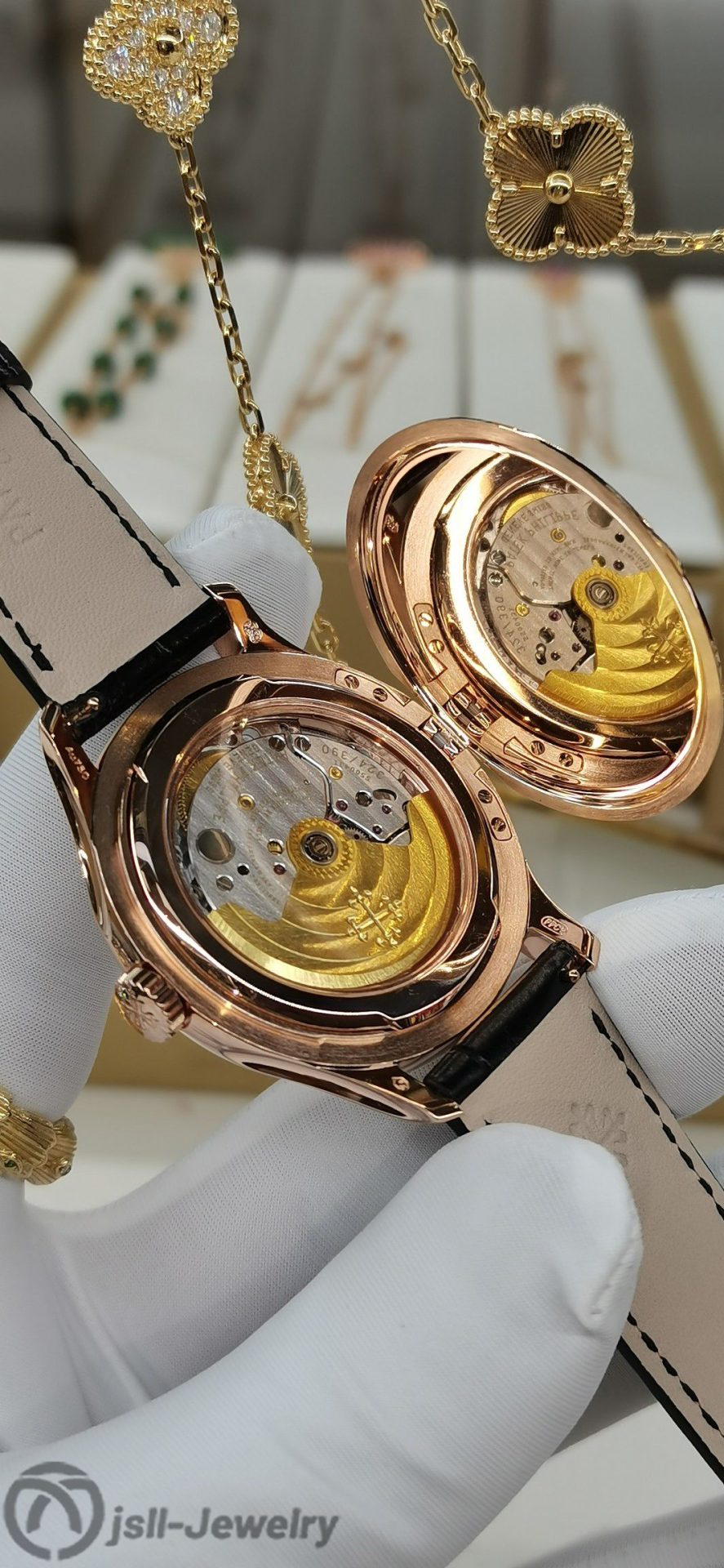 Jsll-Jewelry | 18K Rose Gold Classic Automatic Mechanical  Watch (Gold plated)