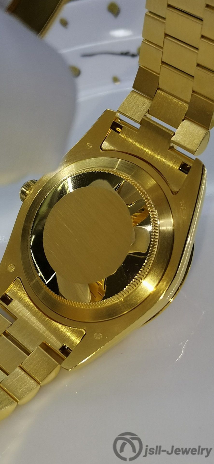 Jsll-Jewelry | Swiss New Machine Week log type (single and double calendar) Gold watch (gold plated)