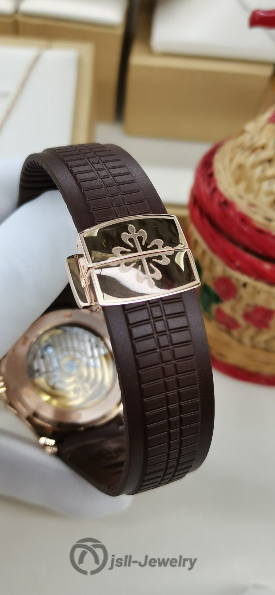 Jsll-Jewelry | New Grenade Coffee Face Watch (Gold plated)