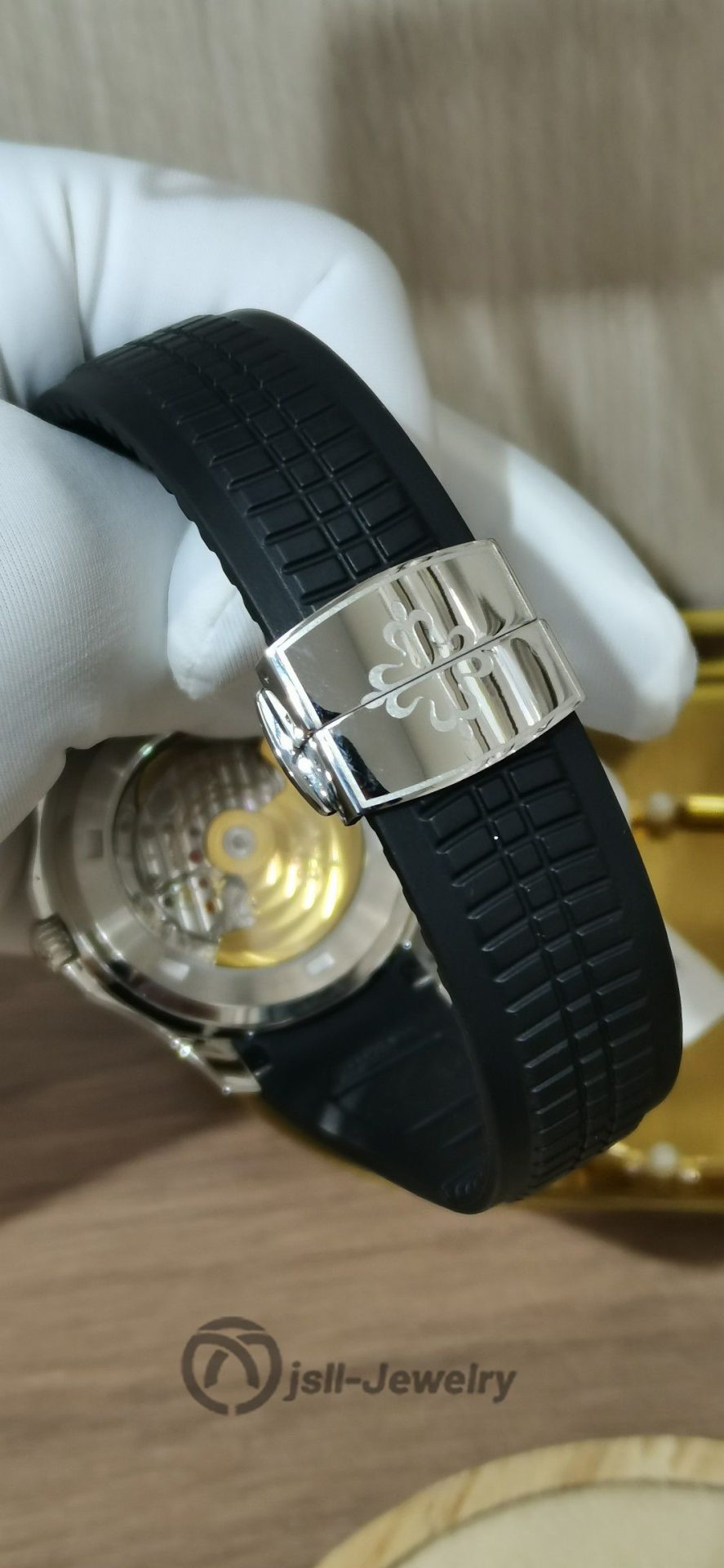 Jsll-Jewelry | Classic Grenade Coffee Face Platinum Watch (Gold plated)