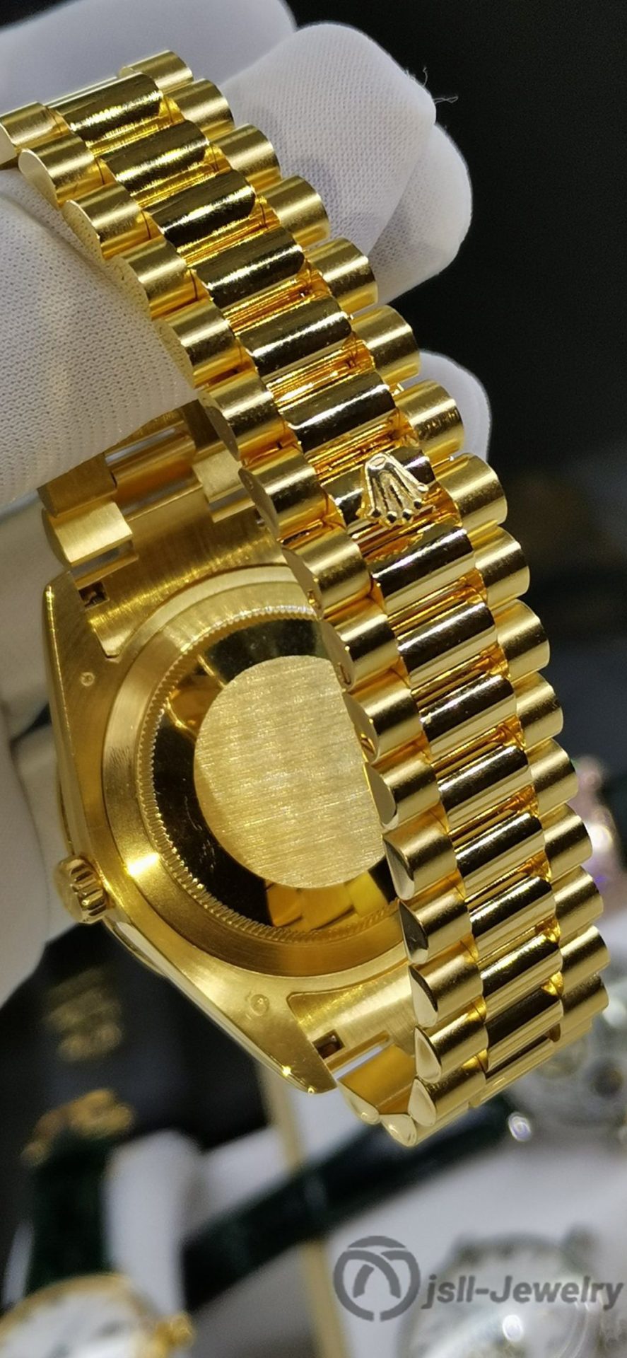 Jsll-Jewelry | Swiss New Machine Week log type (single and double calendar) Gold watch (gold plated)