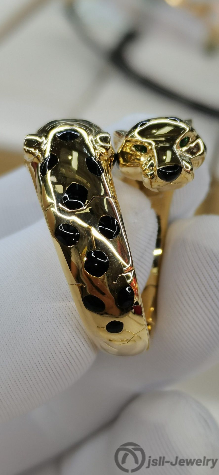 Jsll-Jewelry | 18K gold double leopard head big ring