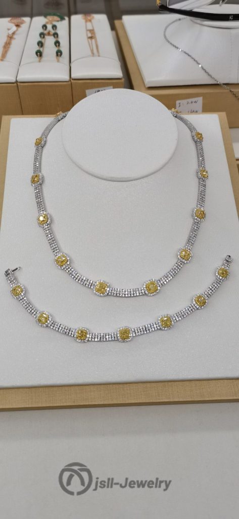 Jsll-Jewelry | Goddess fashion wear yellow diamond necklace