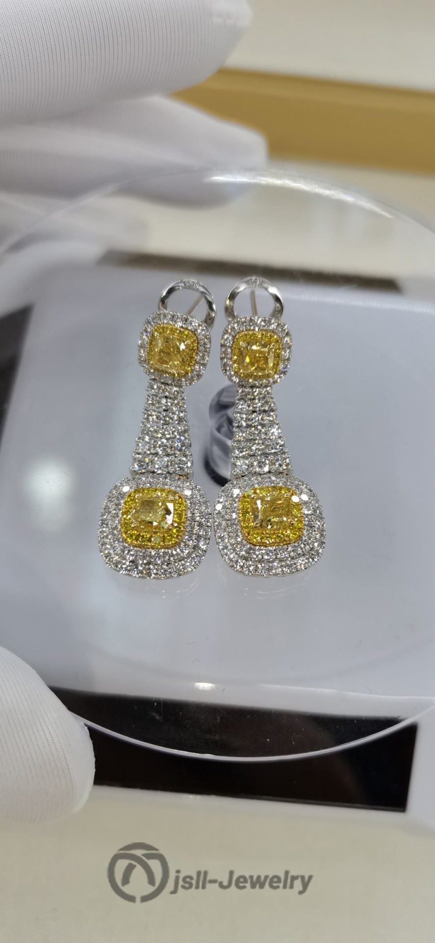 Jsll-Jewelry | Goddess fashion wear yellow diamond ear racket