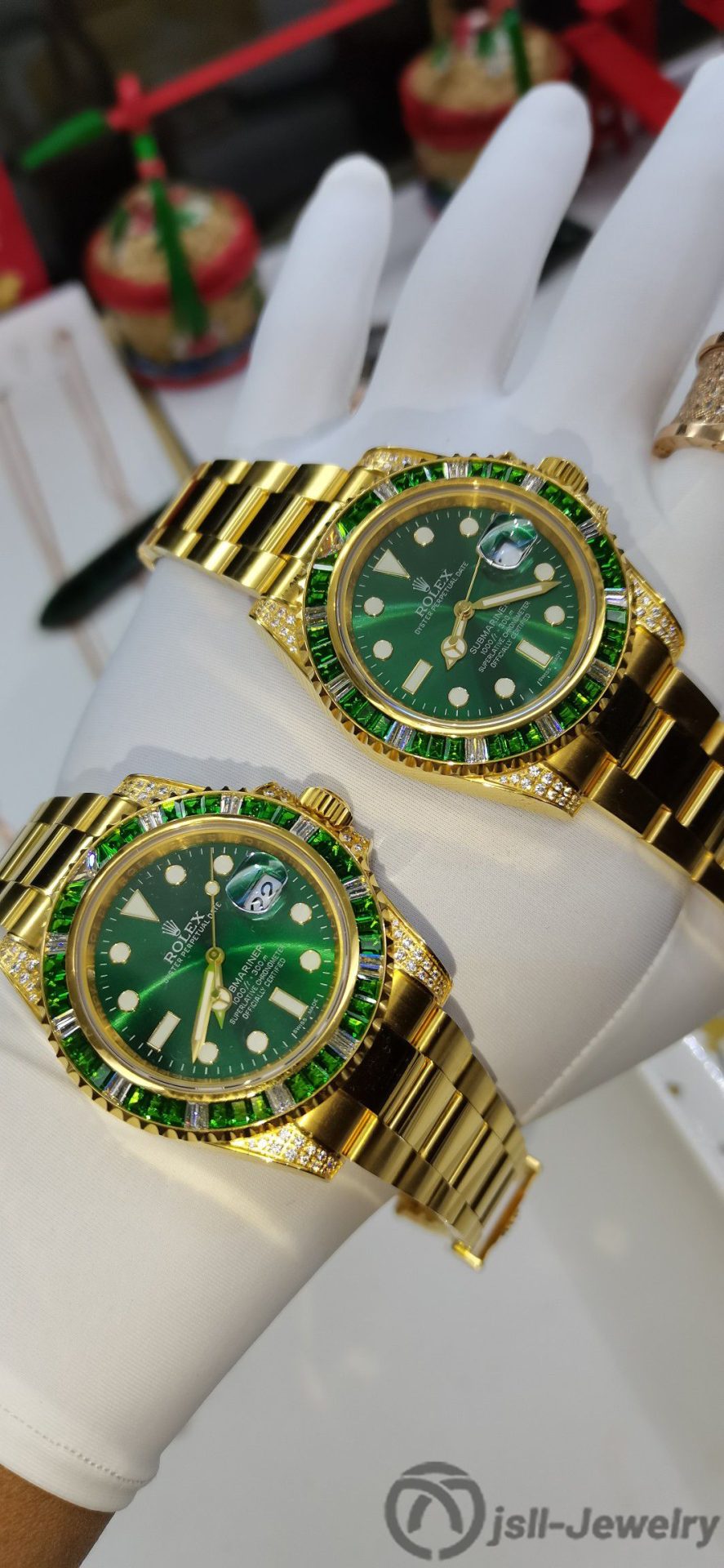 Jsll-Jewelry | 24K Gold N Factory Green Water Ghost Watch (gold plated)