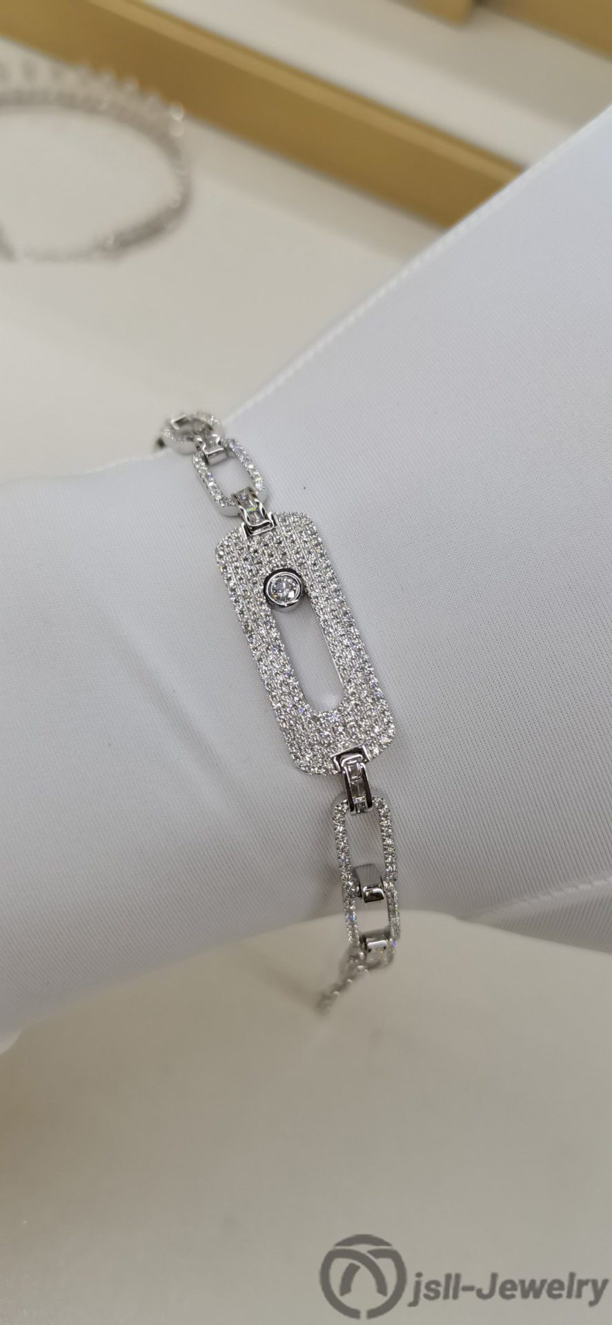 Jsll-Jewelry | 18K white gold with diamonds bracelet