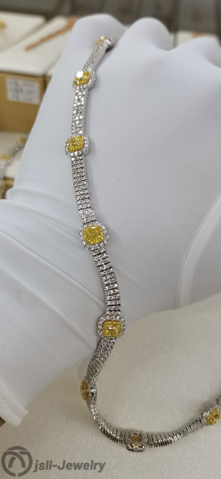 Jsll-Jewelry | Goddess fashion wear yellow diamond necklace