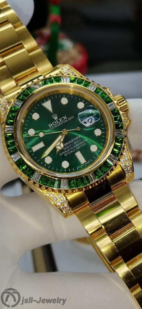 Jsll-Jewelry | 24K Gold N Factory Green Water Ghost Watch (gold plated)