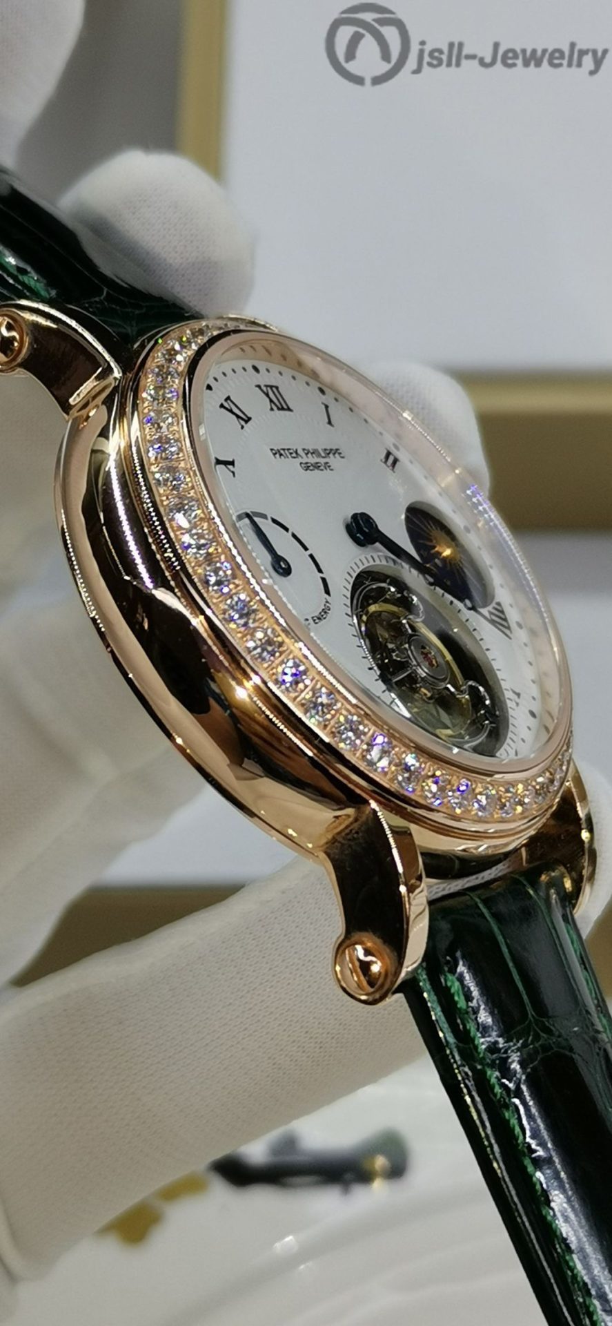 Jsll-Jewelry | Swiss True Tourbillon with Carved movement Rose Gold Watch (gold plated)