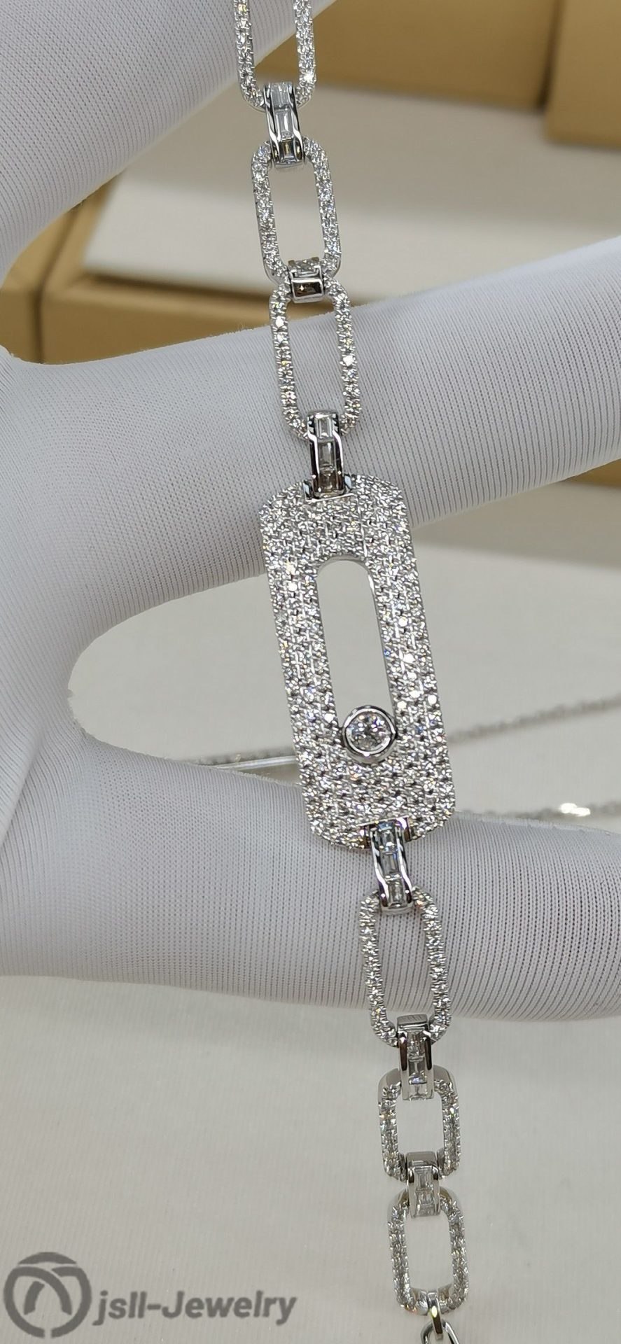 Jsll-Jewelry | 18K white gold with diamonds bracelet