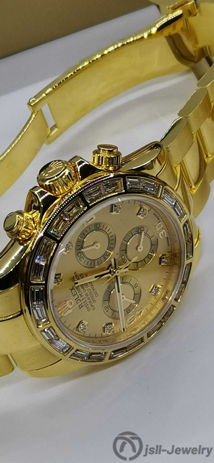 Jsll-Jewelry | Ditona Square Diamond Automatic Mechanical Gold Watch (Gold plated)