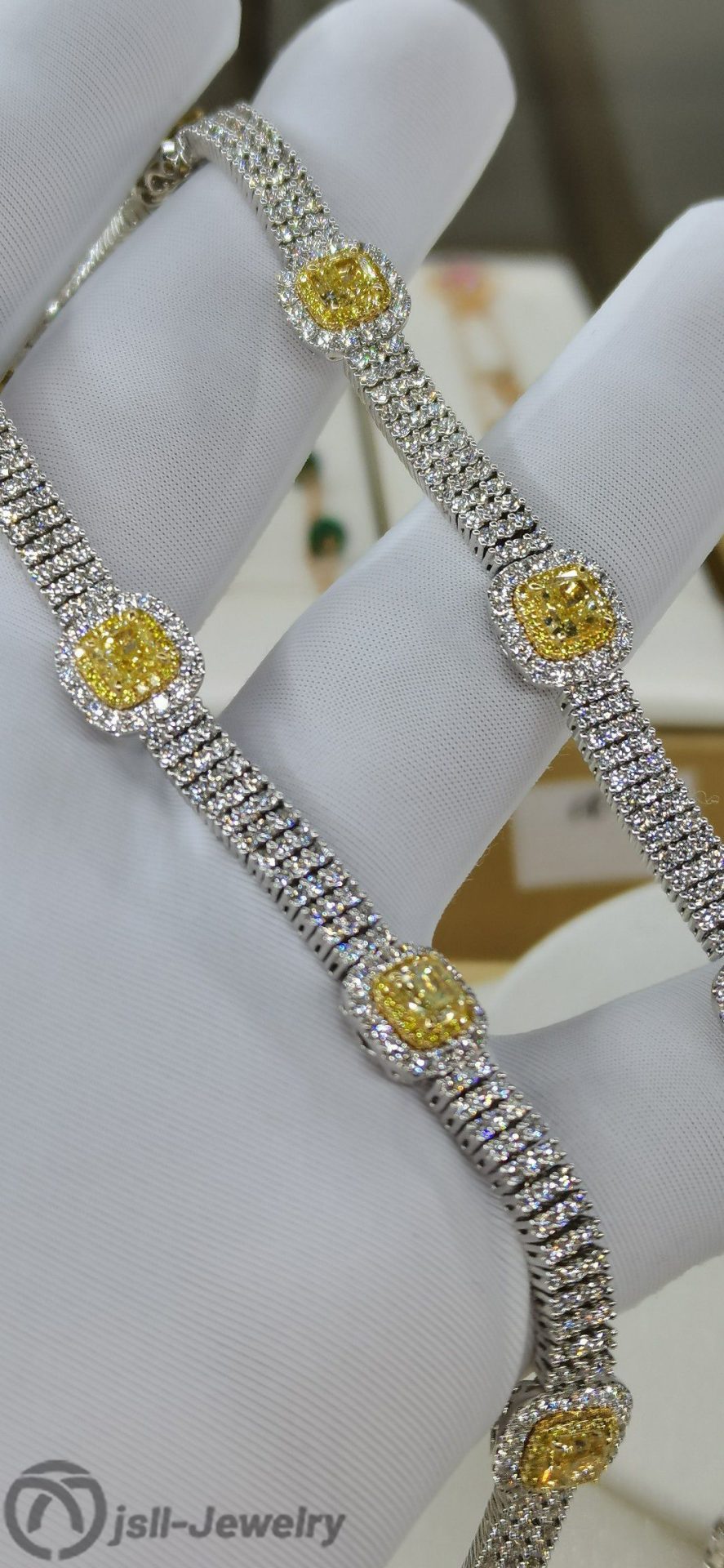 Jsll-Jewelry | Goddess fashion wear yellow diamond necklace