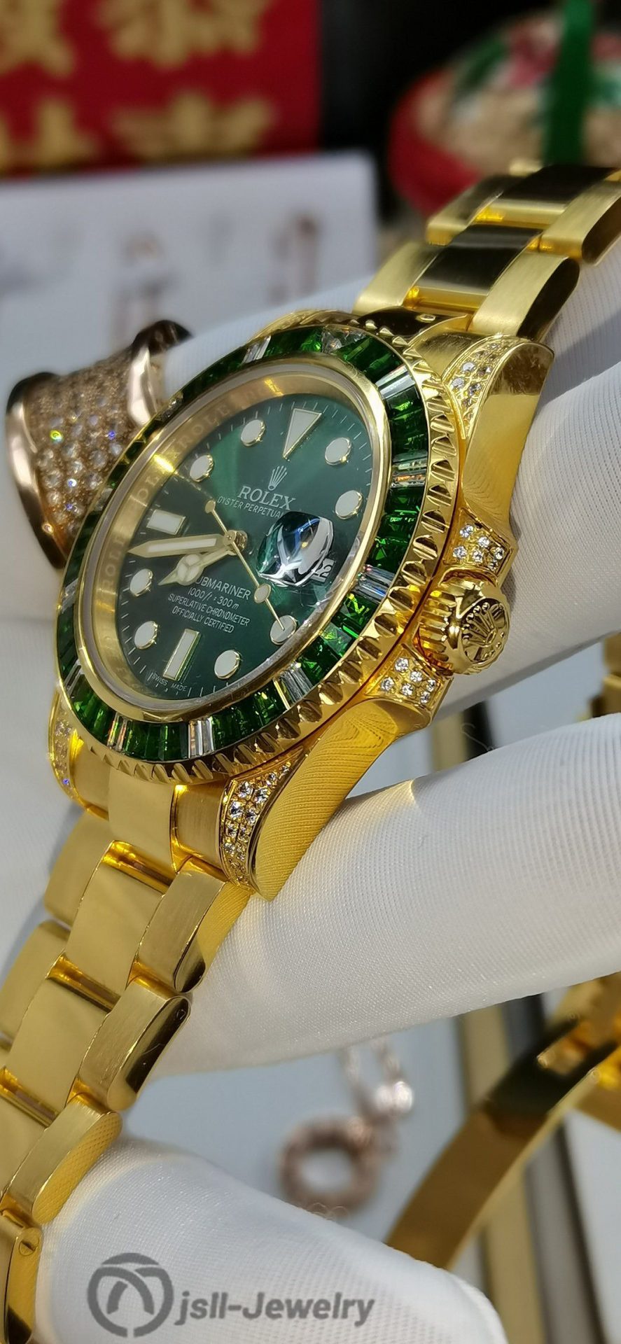 Jsll-Jewelry | 24K Gold N Factory Green Water Ghost Watch (gold plated)