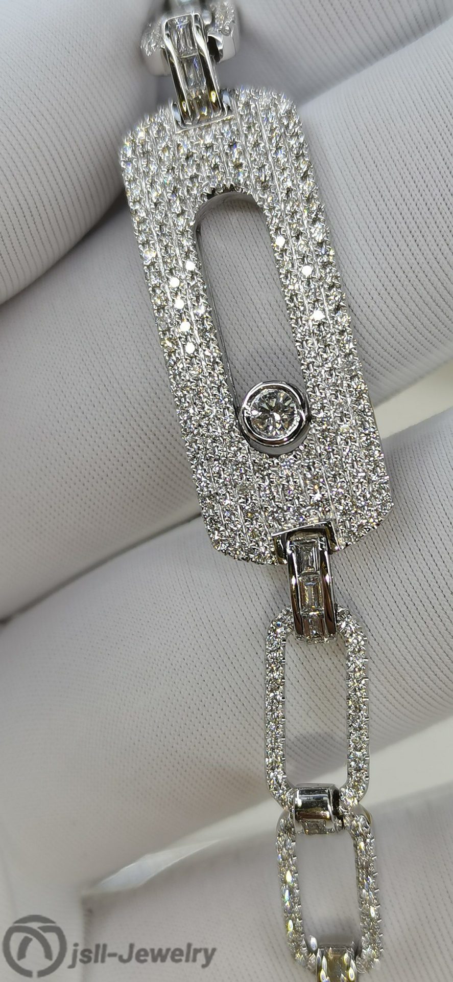 Jsll-Jewelry | 18K white gold with diamonds bracelet