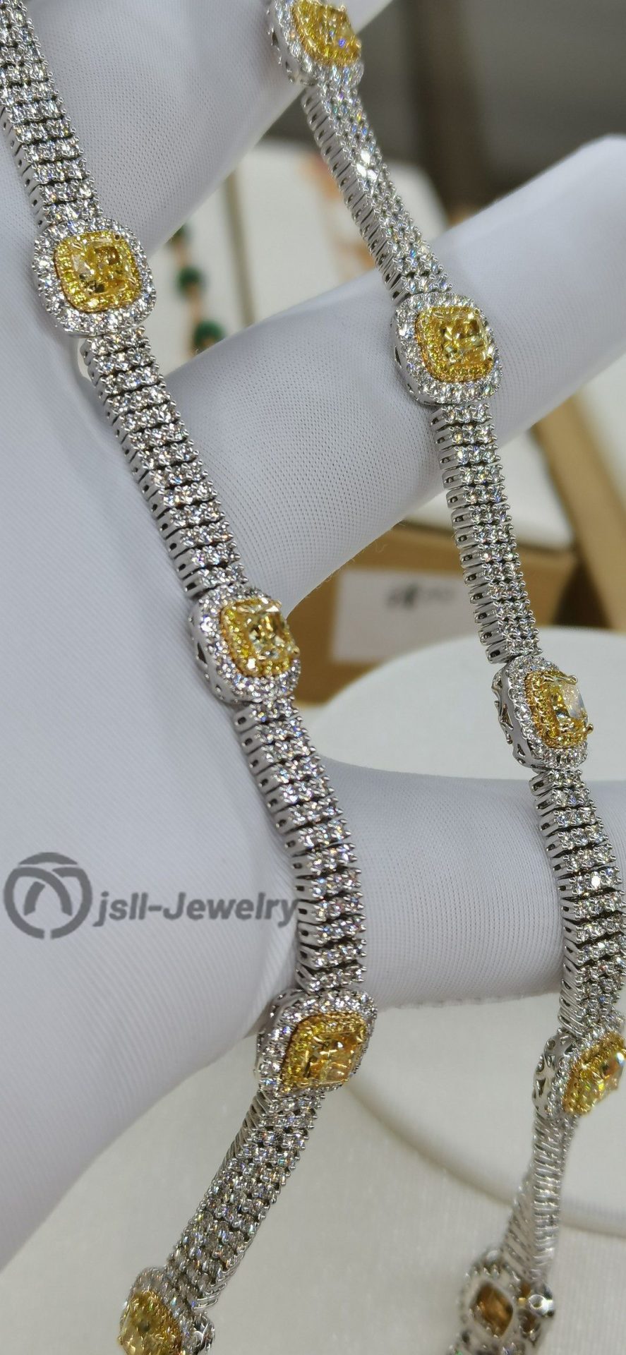 Jsll-Jewelry | Goddess fashion wear yellow diamond necklace